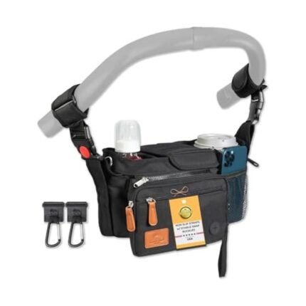 INFANZO Universal Stroller Organizer (Caddy with Cup Holders)